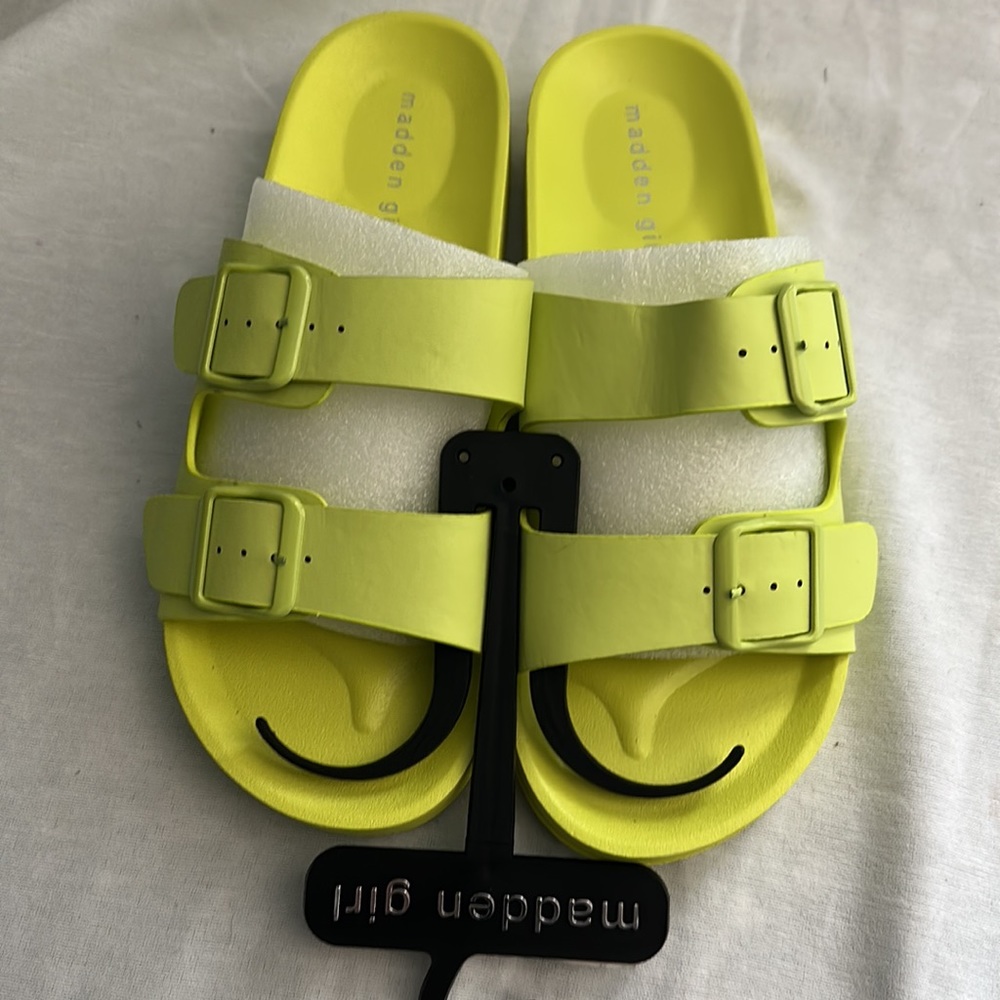 Madden Girl Neon Slides - Picture 3 of 4